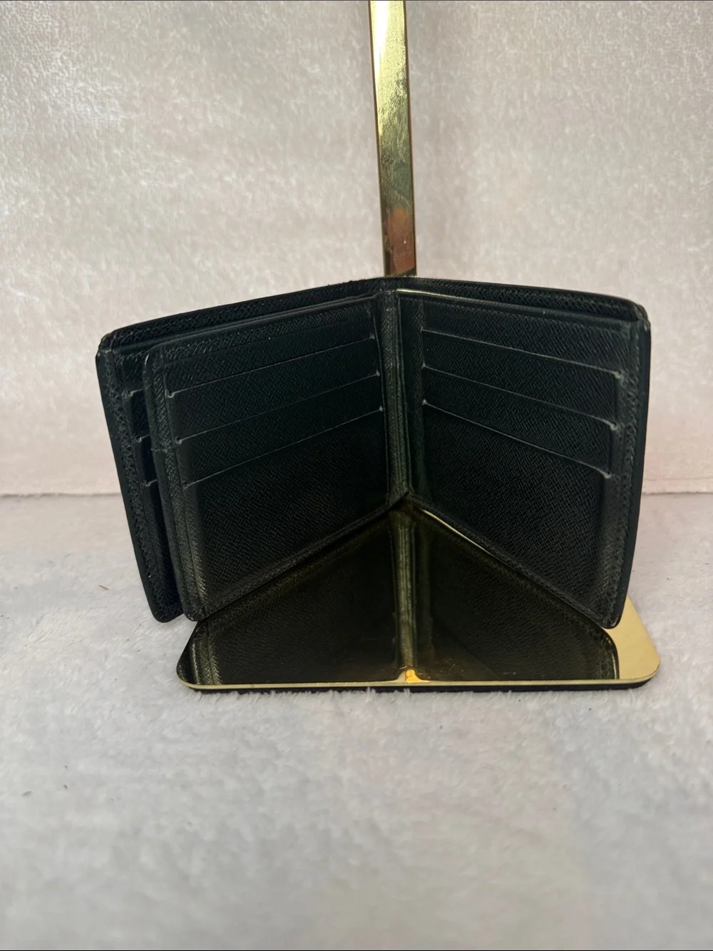 Louis Vuitton Compact Wallet Men’s Taiga Leather Bifold Dark Green Small France